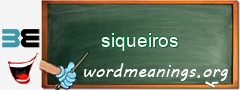 WordMeaning blackboard for siqueiros